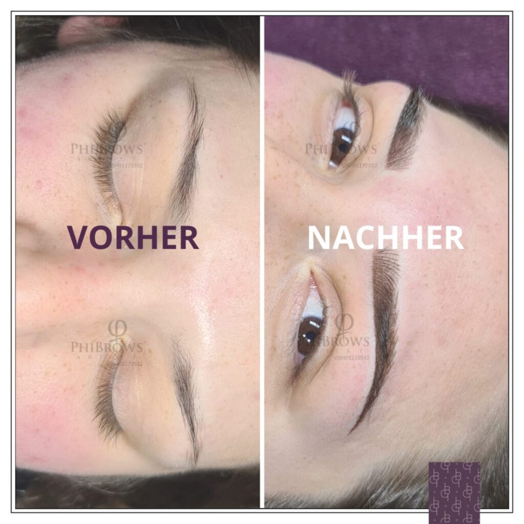 Vorher - Nachher Vergleich - Permanent MakeUp StudioBieber